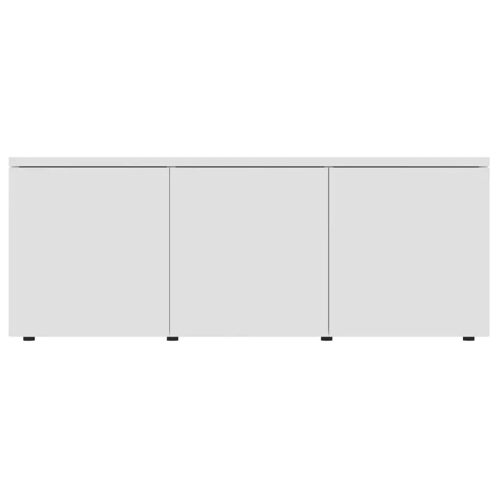 TV Cabinet White 80x34x30 cm Engineered Wood 801859