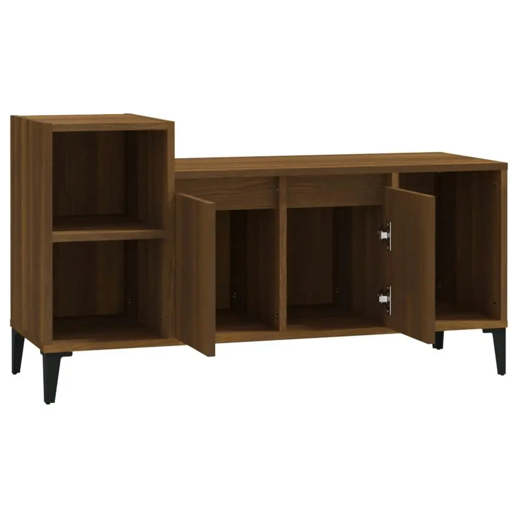 TV Cabinet Brown Oak 100x35x55 cm Engineered Wood 821187