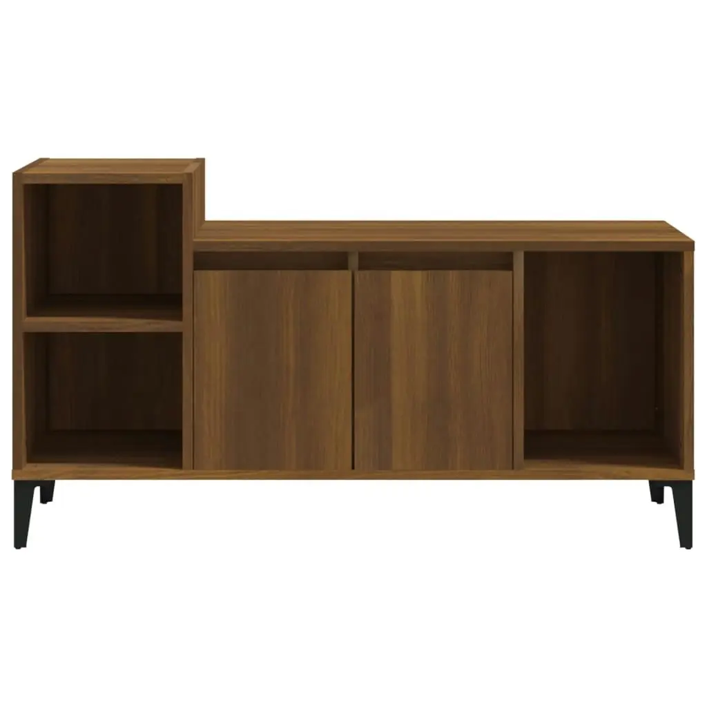 TV Cabinet Brown Oak 100x35x55 cm Engineered Wood 821187