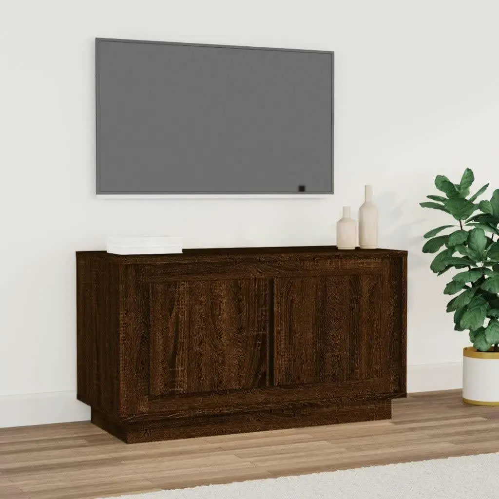 TV Cabinet Brown Oak 80x35x45 cm Engineered Wood 819859