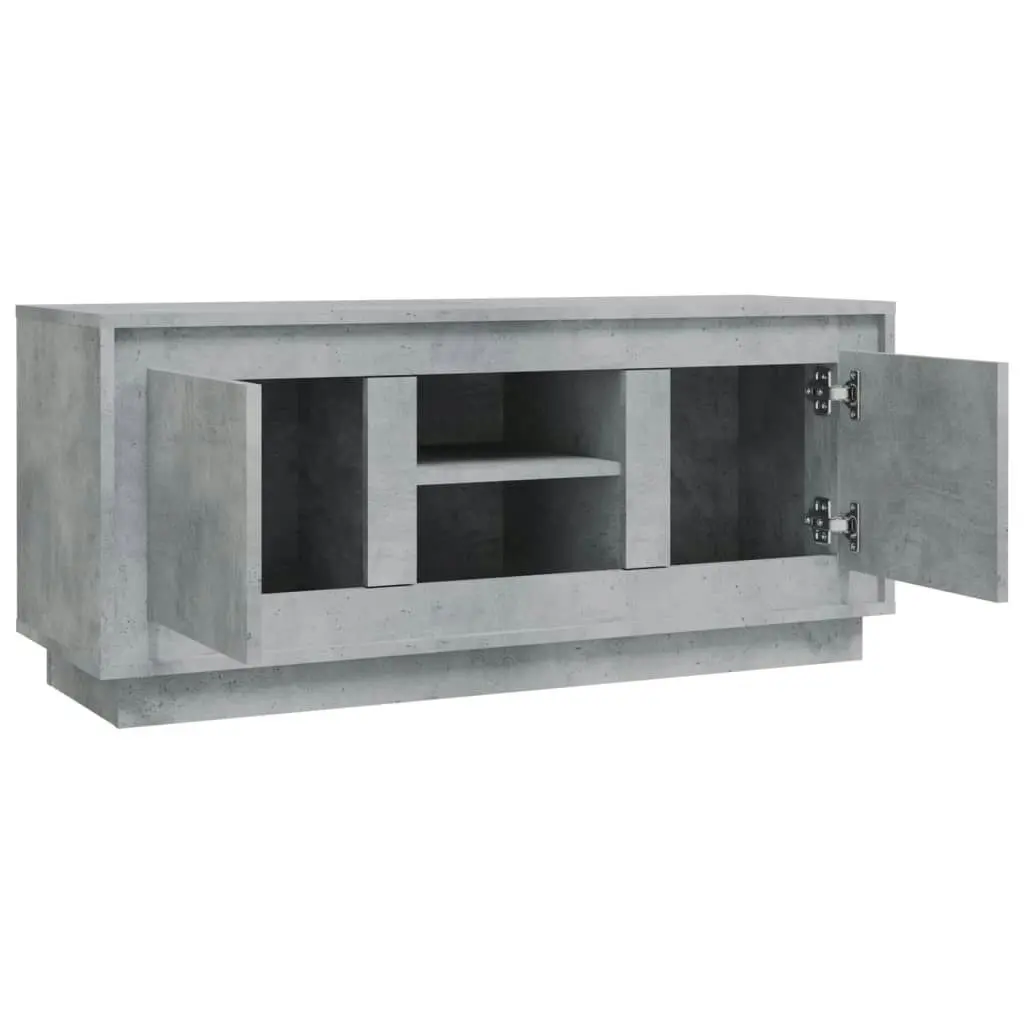 TV Cabinet Concrete Grey 102x35x45 cm Engineered Wood 819864