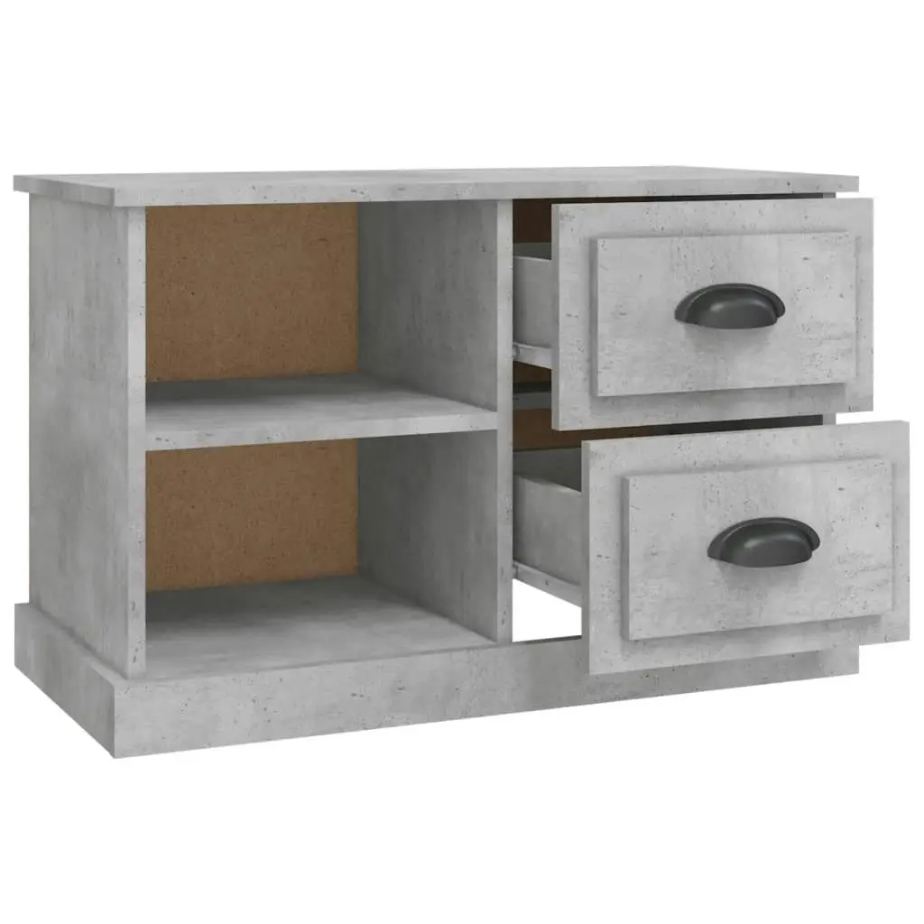 TV Cabinet Concrete Grey 73x35.5x47.5 cm Engineered Wood 816172