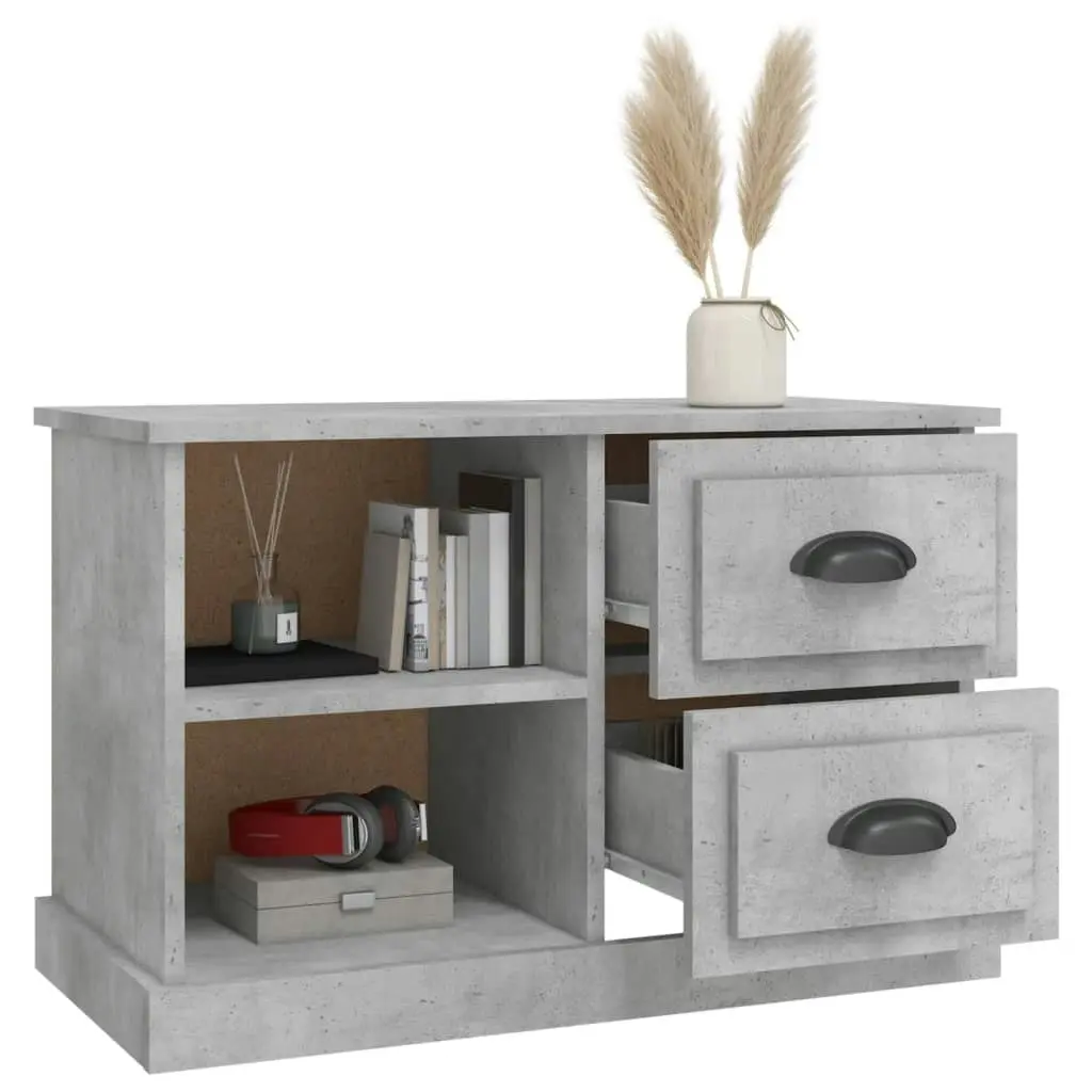 TV Cabinet Concrete Grey 73x35.5x47.5 cm Engineered Wood 816172