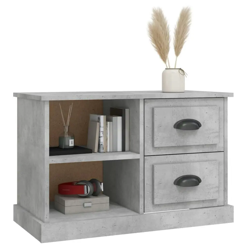 TV Cabinet Concrete Grey 73x35.5x47.5 cm Engineered Wood 816172