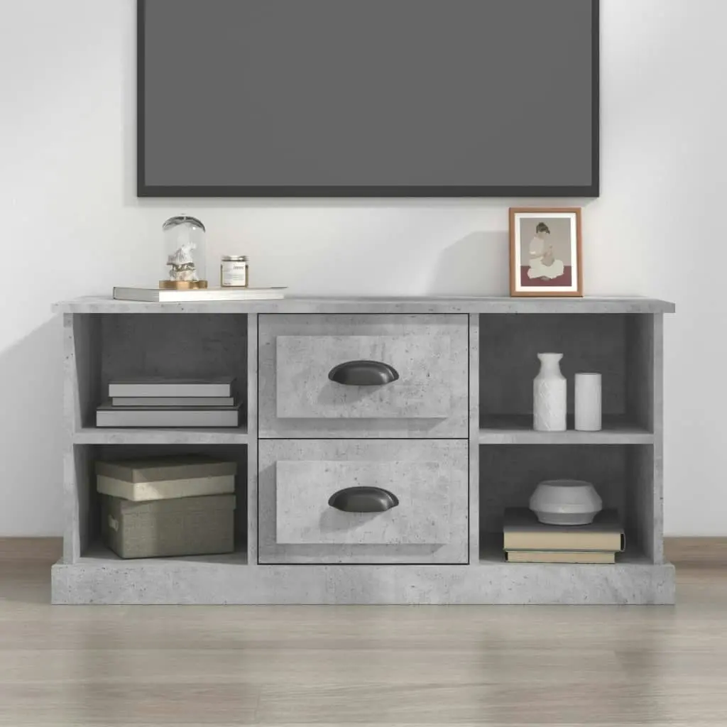 TV Cabinet Concrete Grey 99.5x35.5x48 cm Engineered Wood 816276