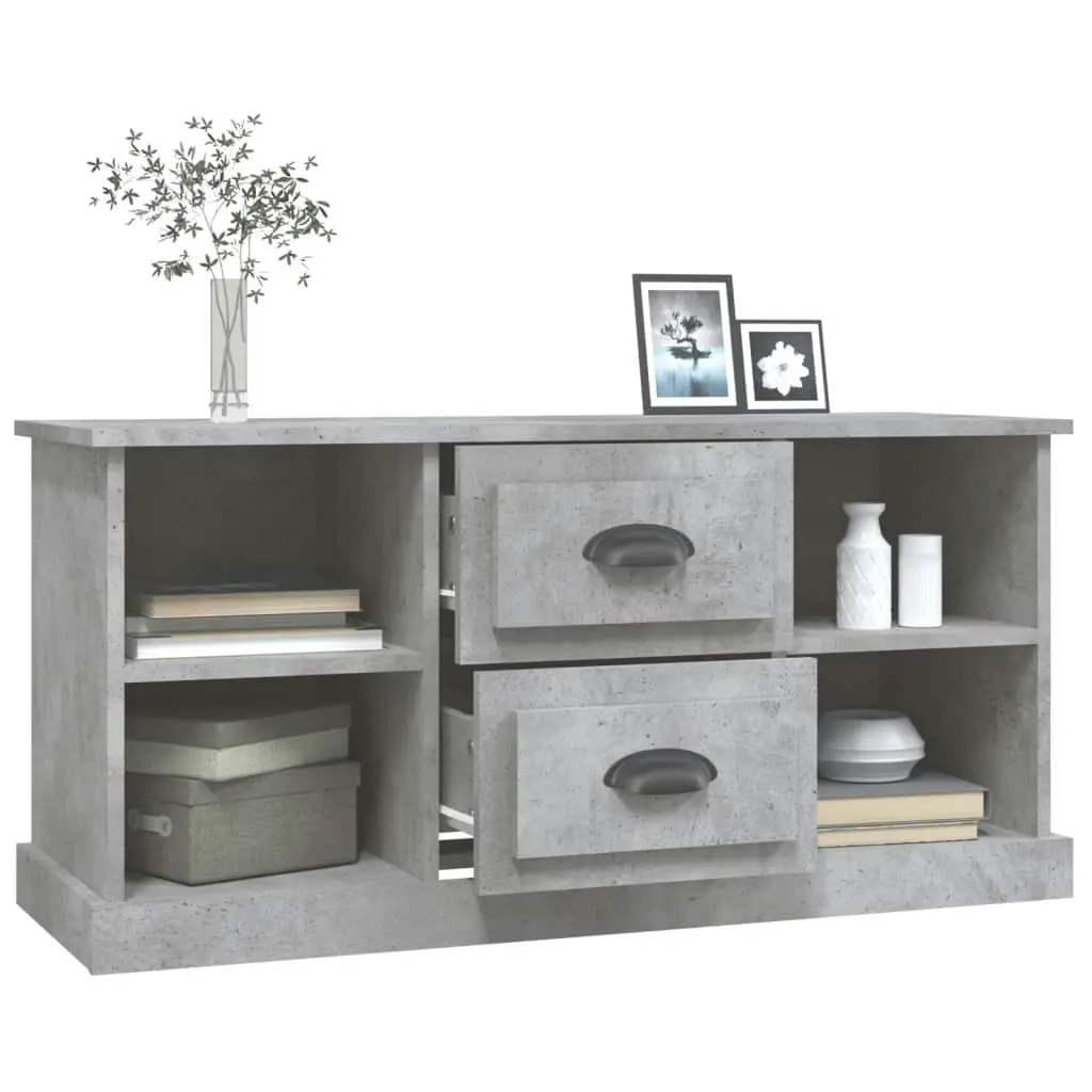 TV Cabinet Concrete Grey 99.5x35.5x48 cm Engineered Wood 816276