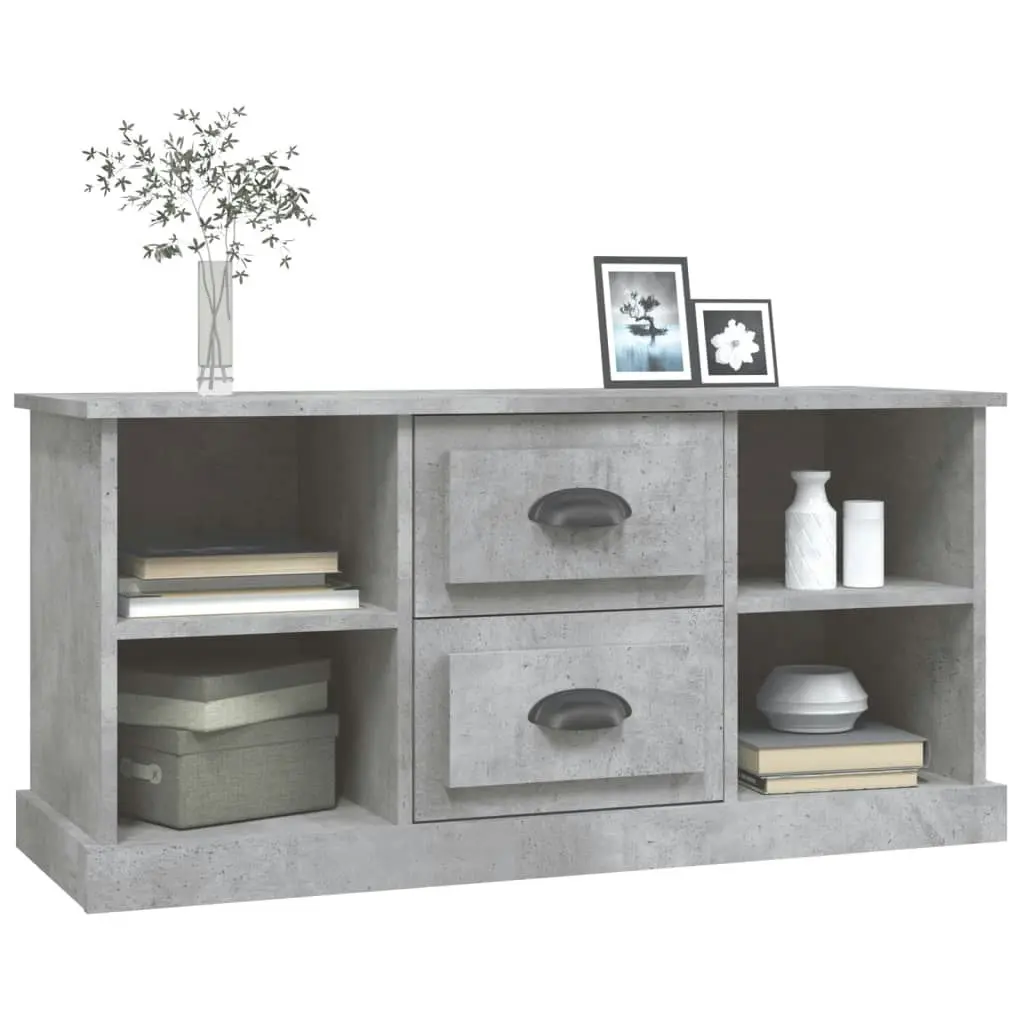 TV Cabinet Concrete Grey 99.5x35.5x48 cm Engineered Wood 816276