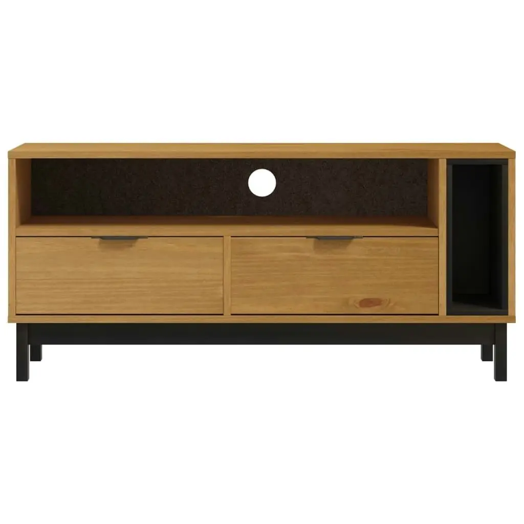 TV Cabinet FLAM 110x40x50 cm Solid Wood Pine 357820