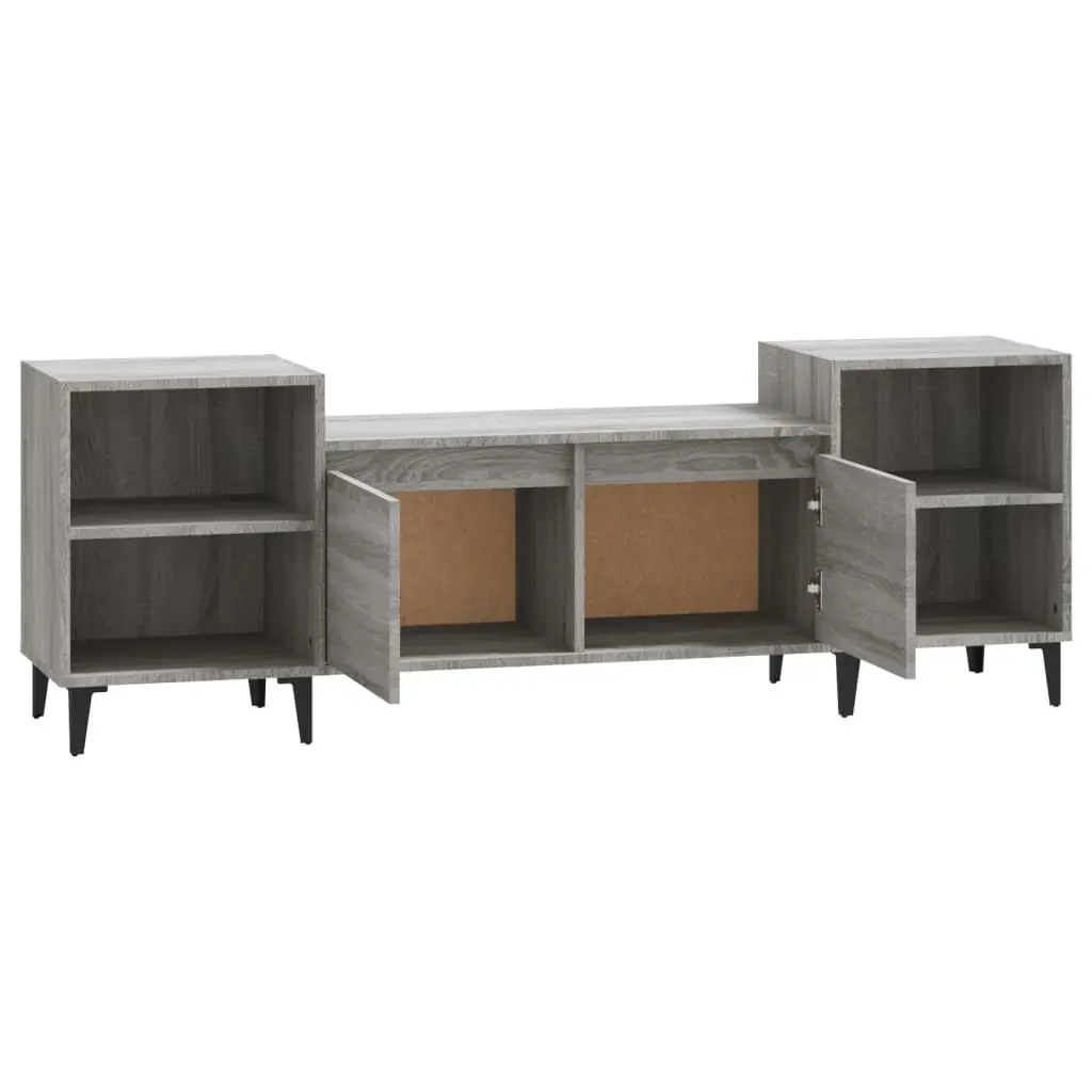 TV Cabinet Grey Sonoma 160x35x55 cm Engineered Wood 821202