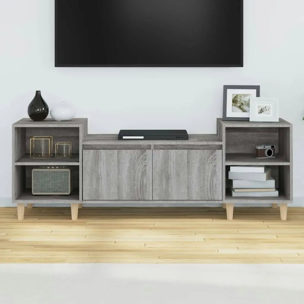 TV Cabinet Grey Sonoma 160x35x55 cm Engineered Wood 821194