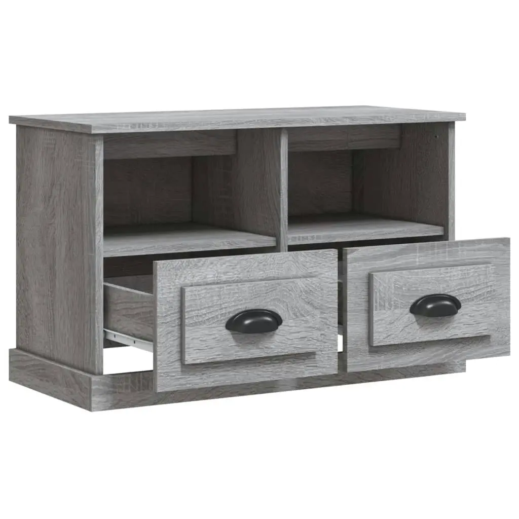 TV Cabinet Grey Sonoma 80x35x50 cm Engineered Wood 816286