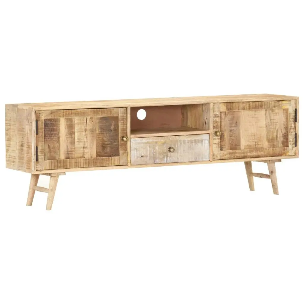 TV Cabinet 140x30x45 cm Solid Mango Wood 287367