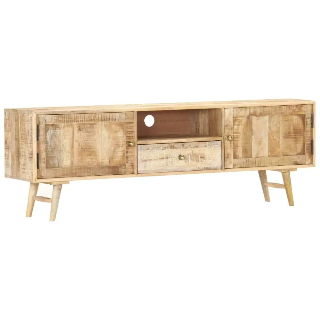 TV Cabinet 140x30x45 cm Solid Mango Wood 287367