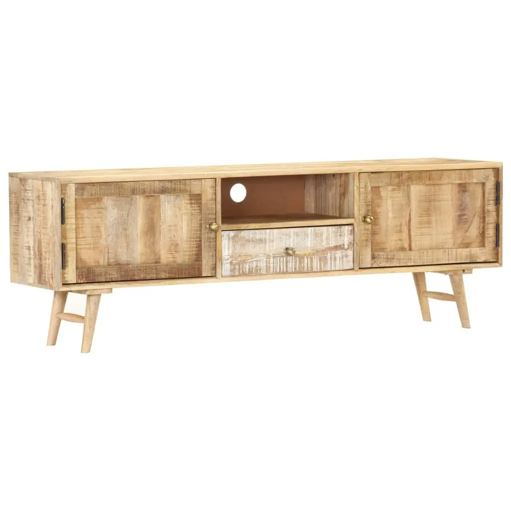 TV Cabinet 140x30x45 cm Solid Mango Wood 287367