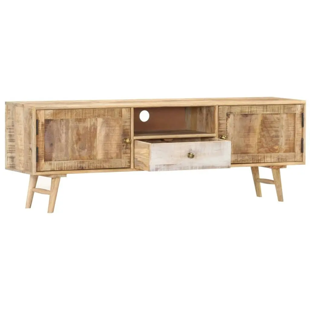 TV Cabinet 140x30x45 cm Solid Mango Wood 287367