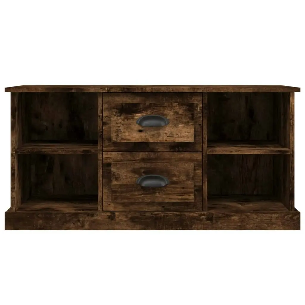 TV Cabinet Smoked Oak 99.5x35.5x48 cm Engineered Wood 816277