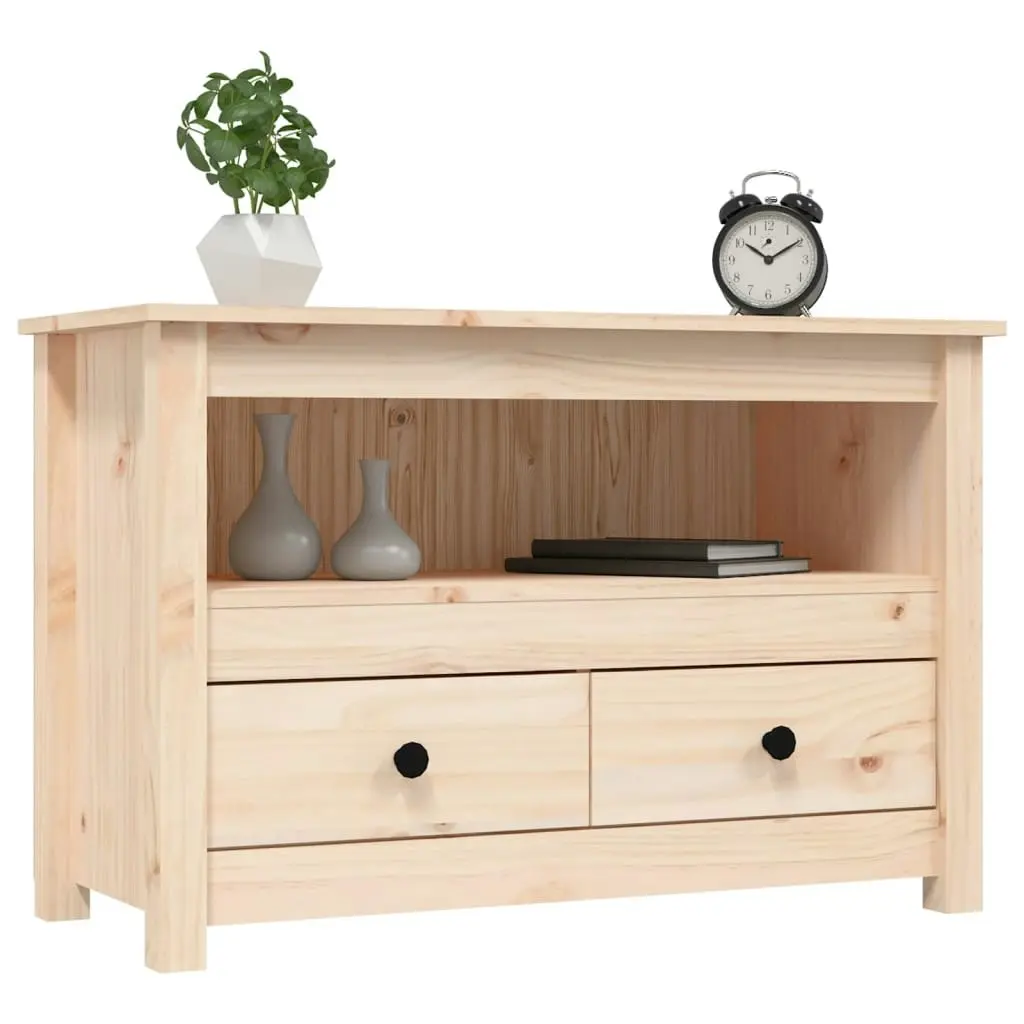 TV Cabinet 79x35x52 cm Solid Wood Pine 821497