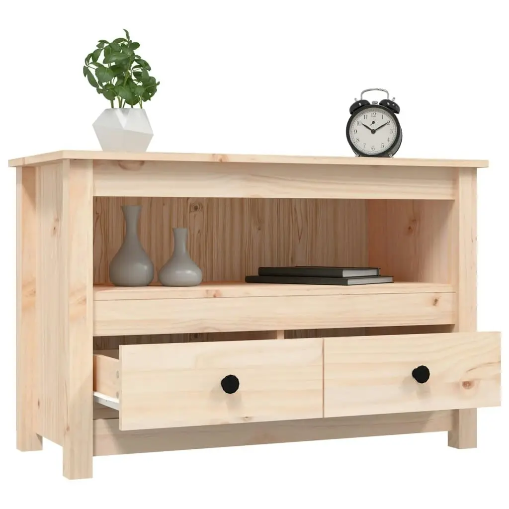 TV Cabinet 79x35x52 cm Solid Wood Pine 821497