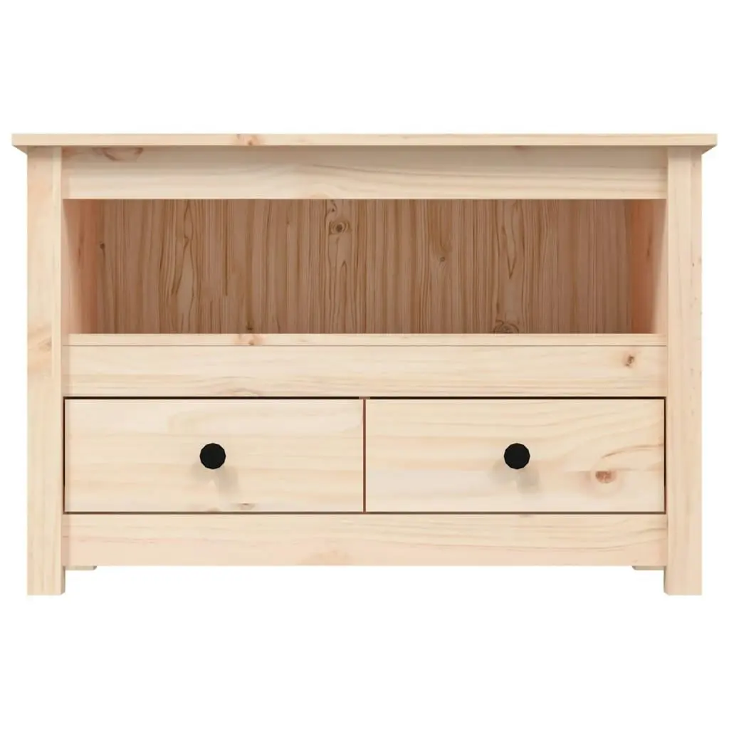 TV Cabinet 79x35x52 cm Solid Wood Pine 821497