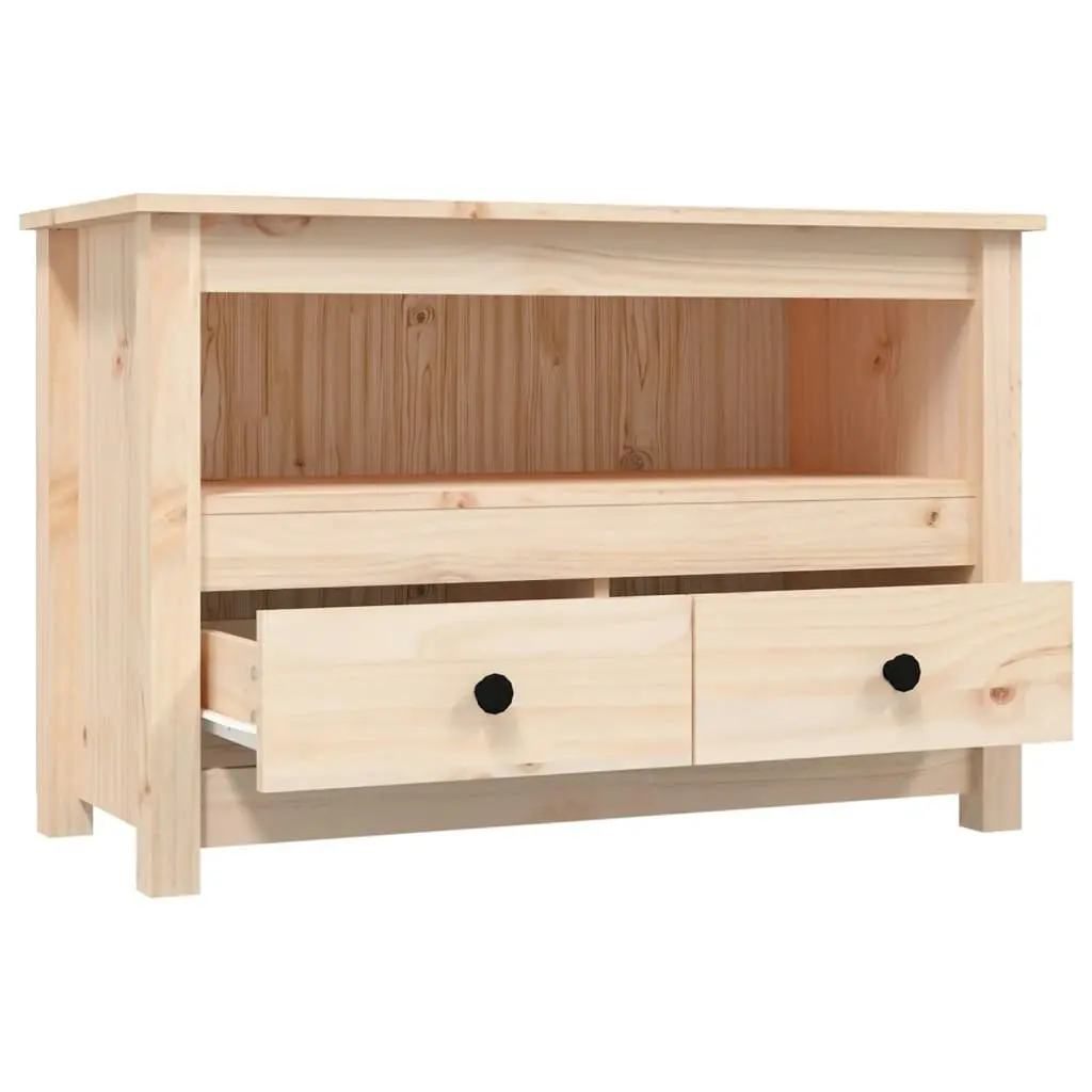 TV Cabinet 79x35x52 cm Solid Wood Pine 821497