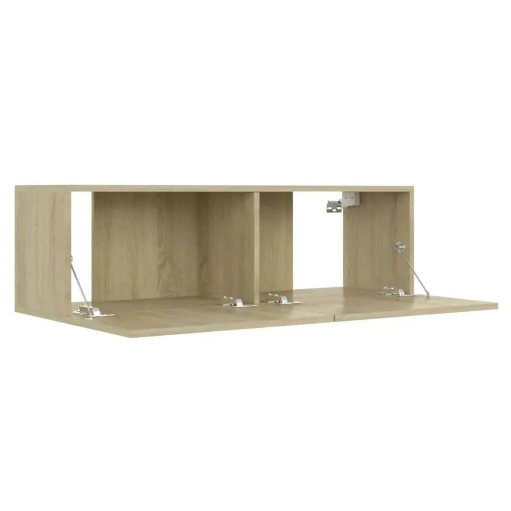 TV Cabinet Sonoma Oak 100x30x30 cm Engineered Wood 801484