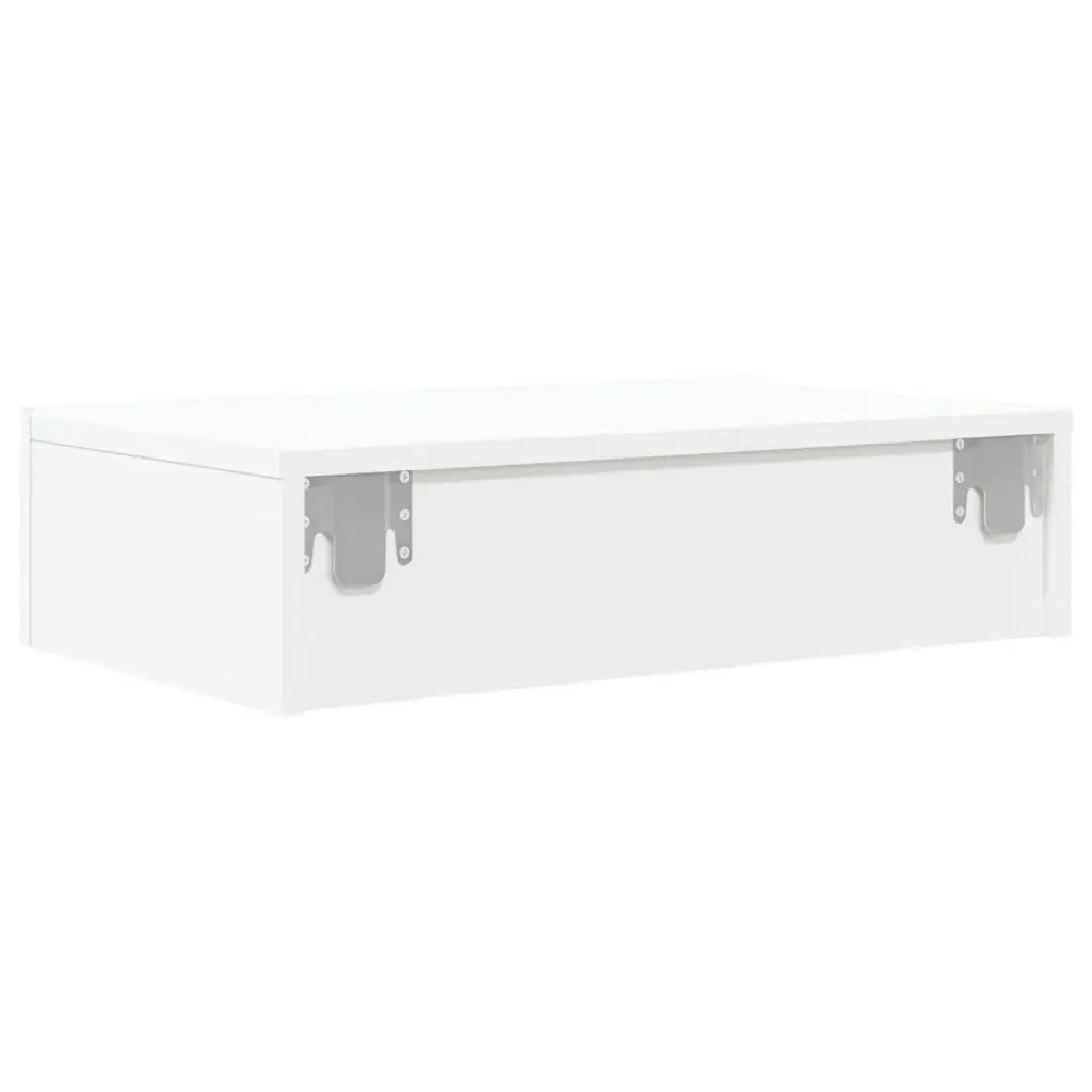 TV Cabinet with LED Lights White 60x35x15.5 cm 842886