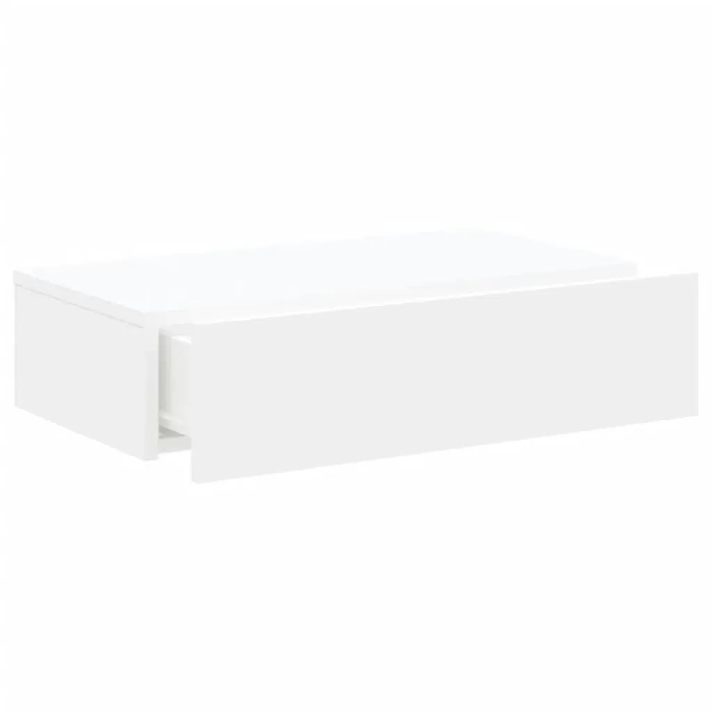 TV Cabinet with LED Lights White 60x35x15.5 cm 842886