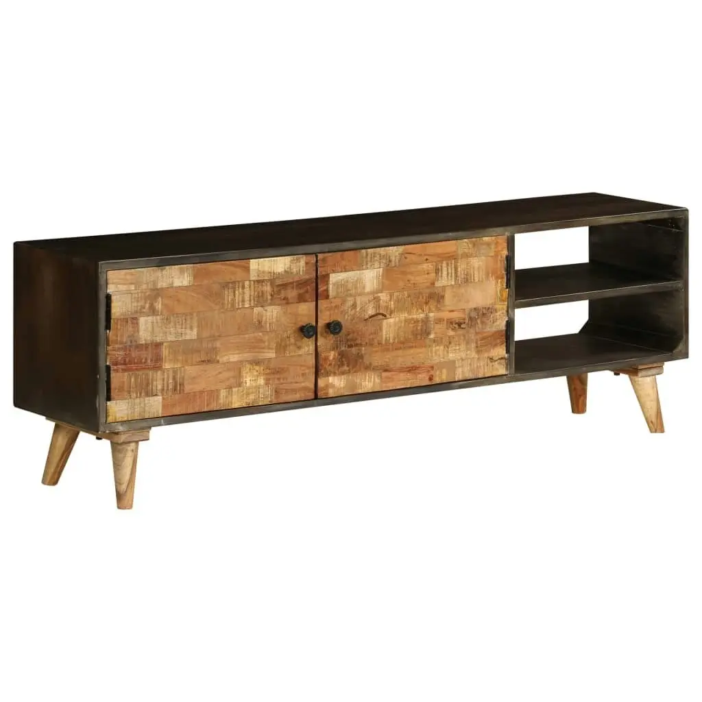 TV Cabinet Solid Mango Wood 140x30x45 cm 246167