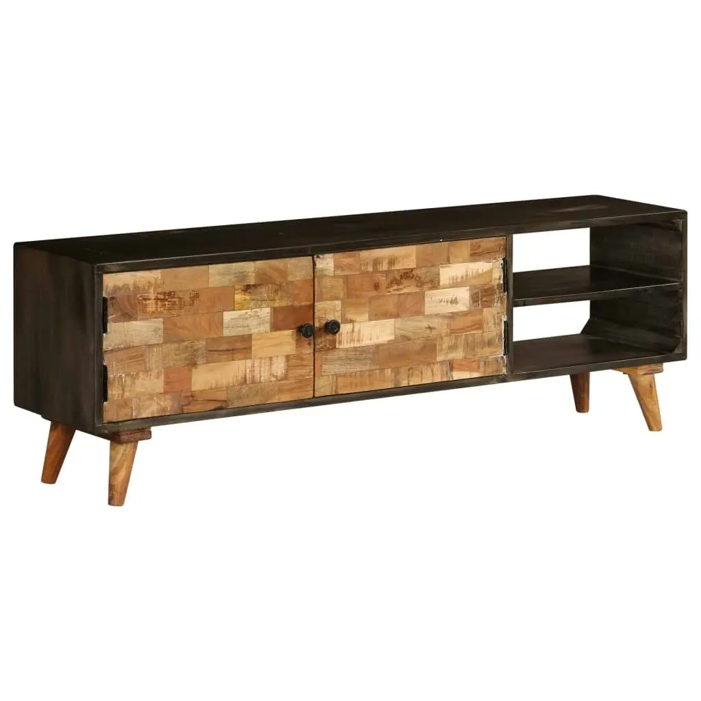 TV Cabinet Solid Mango Wood 140x30x45 cm 246167