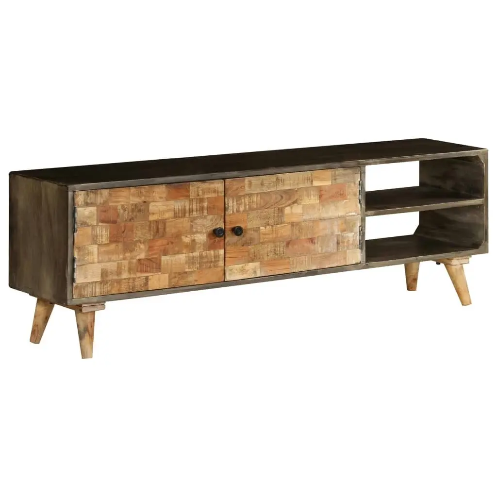 TV Cabinet Solid Mango Wood 140x30x45 cm 246167