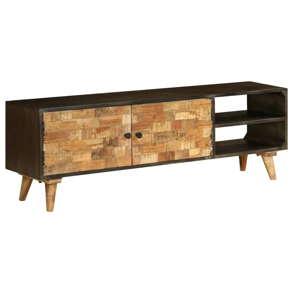 TV Cabinet Solid Mango Wood 140x30x45 cm 246167