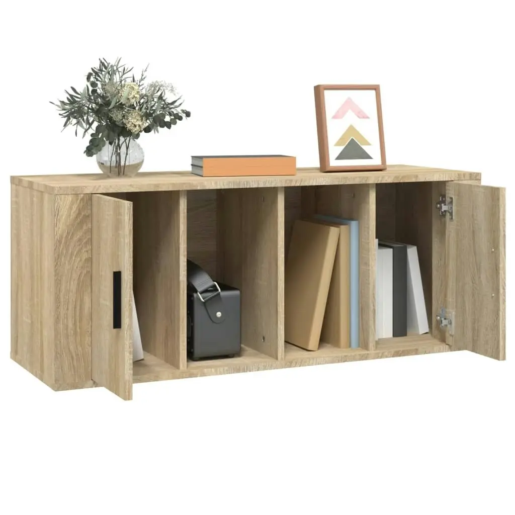 TV Cabinet Sonoma Oak 100x35x40 cm Engineered Wood 816803