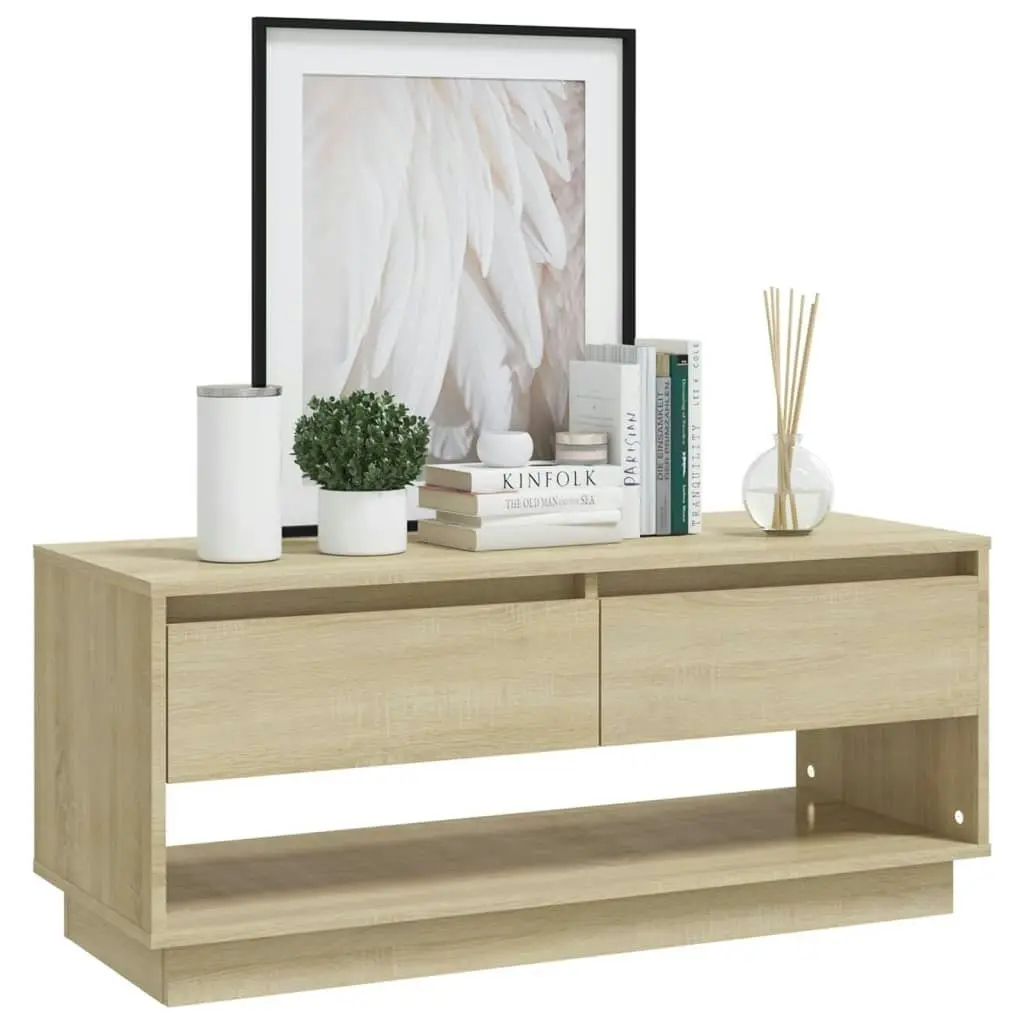 TV Cabinet Sonoma Oak 102x41x44 cm Engineered Wood 809488