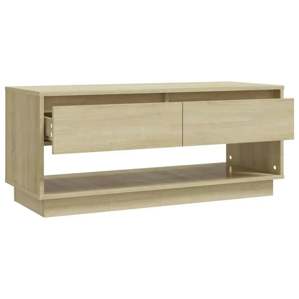 TV Cabinet Sonoma Oak 102x41x44 cm Engineered Wood 809488