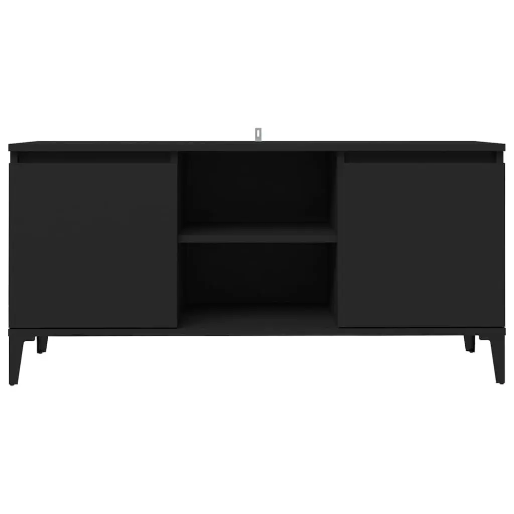 TV Cabinet with Metal Legs Black 103.5x35x50 cm 805969