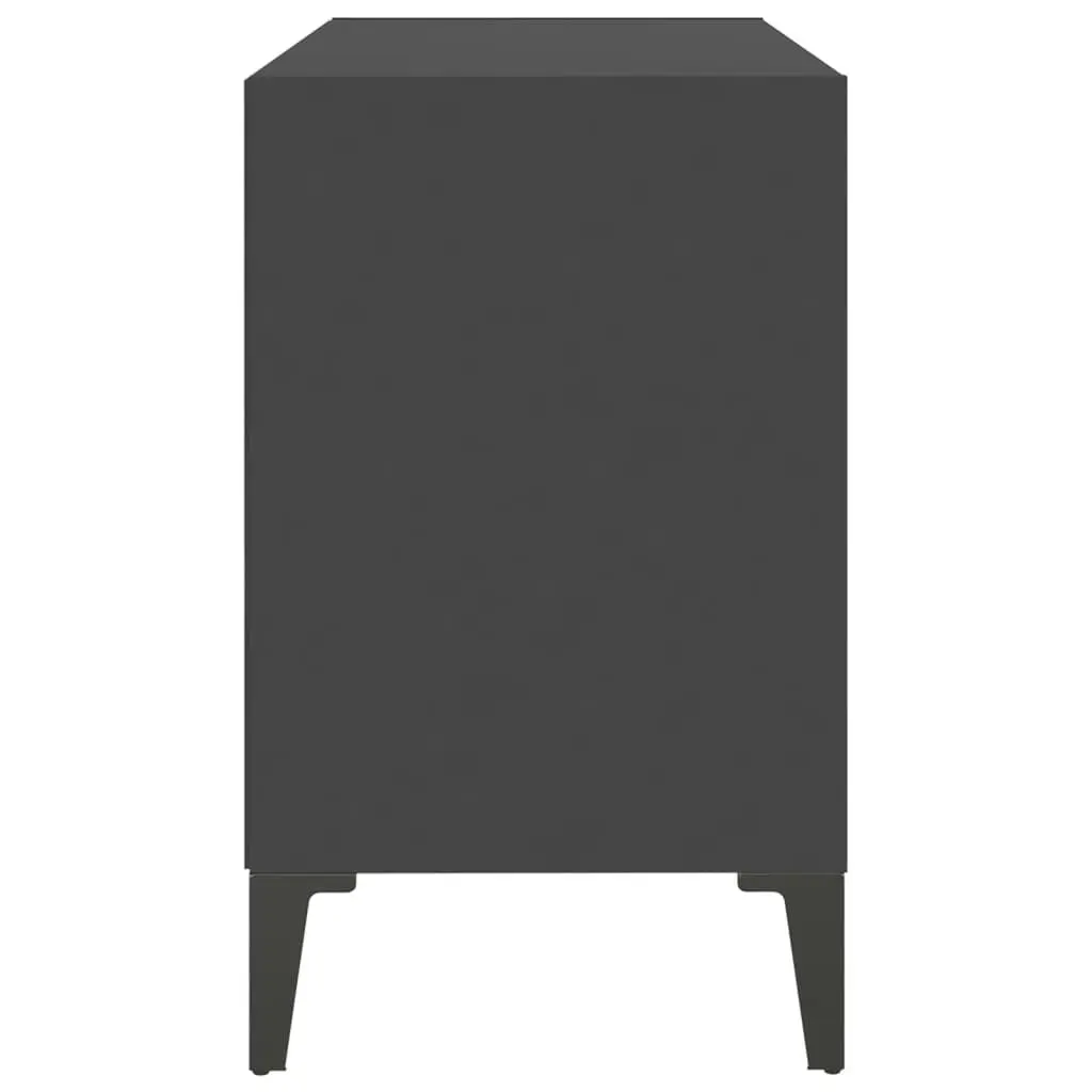 TV Cabinet with Metal Legs Grey 69.5x30x50 cm 805934