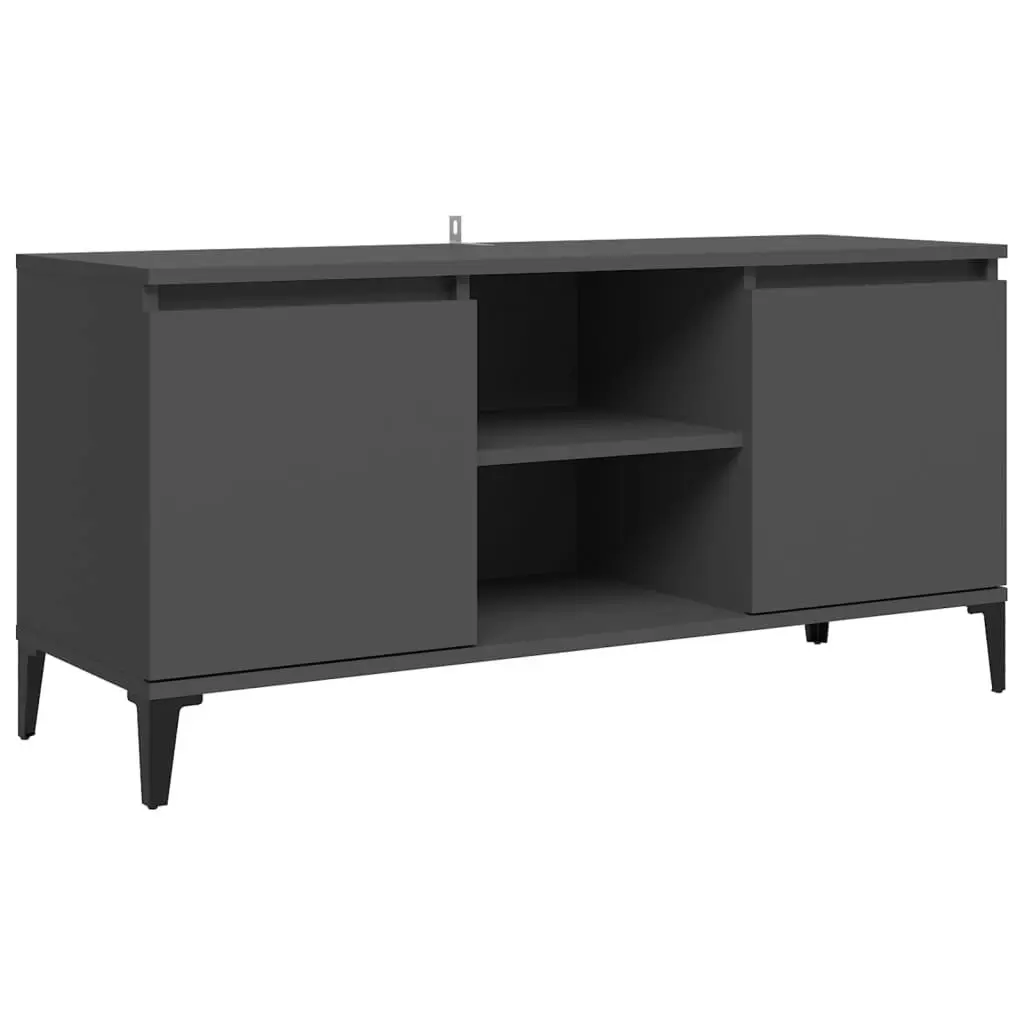 TV Cabinet with Metal Legs Grey 103.5x35x50 cm 805970