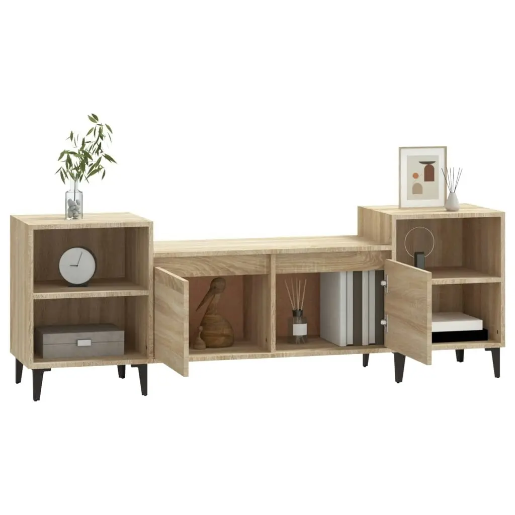 TV Cabinet Sonoma Oak 160x35x55 cm Engineered Wood 821199