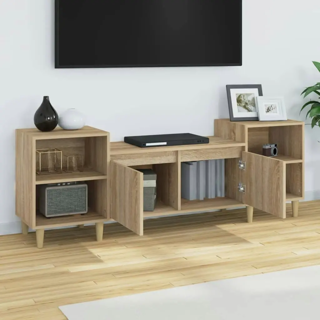 TV Cabinet Sonoma Oak 160x35x55 cm Engineered Wood 821191