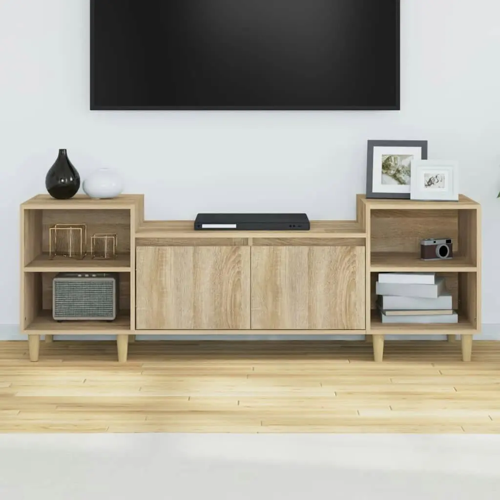 TV Cabinet Sonoma Oak 160x35x55 cm Engineered Wood 821191