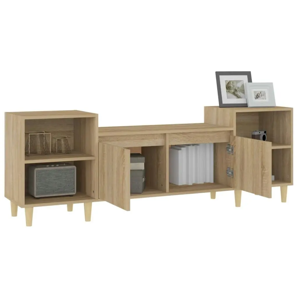 TV Cabinet Sonoma Oak 160x35x55 cm Engineered Wood 821191