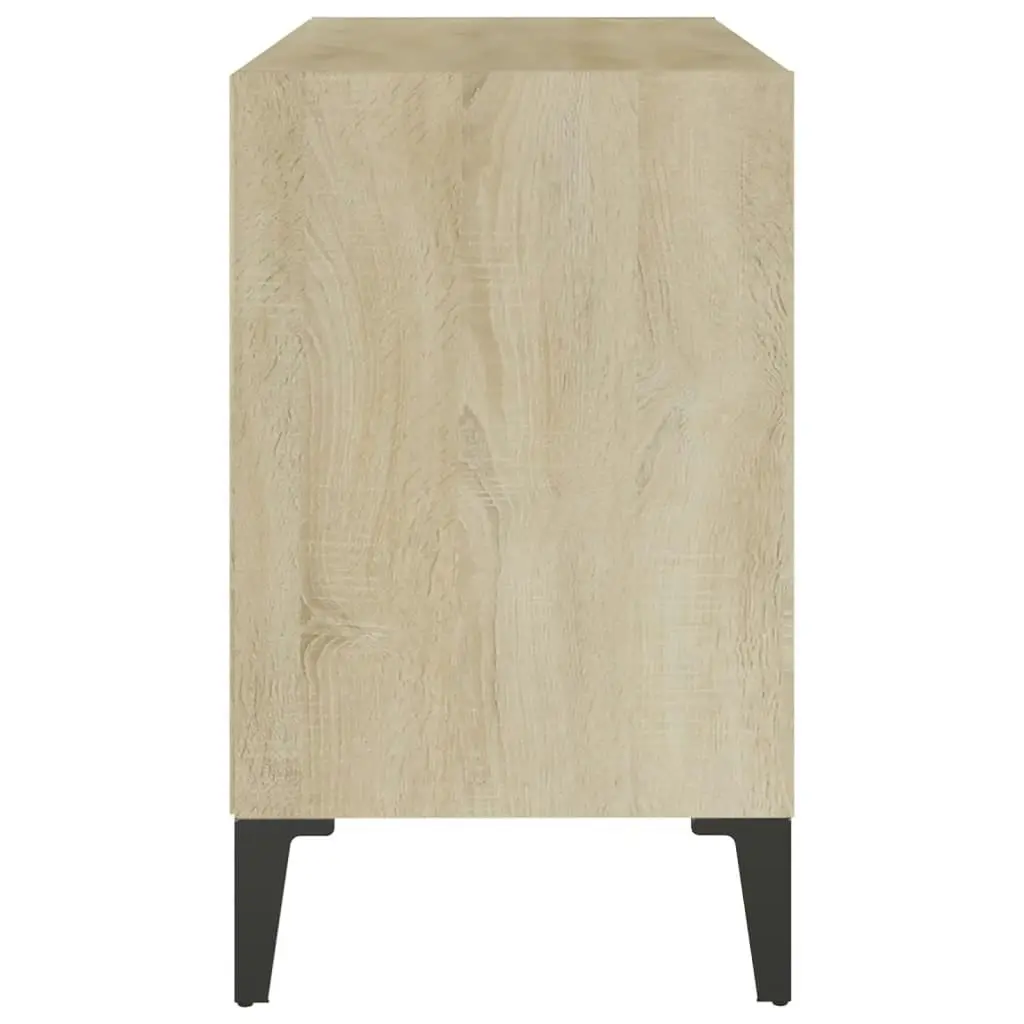 TV Cabinet with Metal Legs Sonoma Oak 69.5x30x50 cm 805935