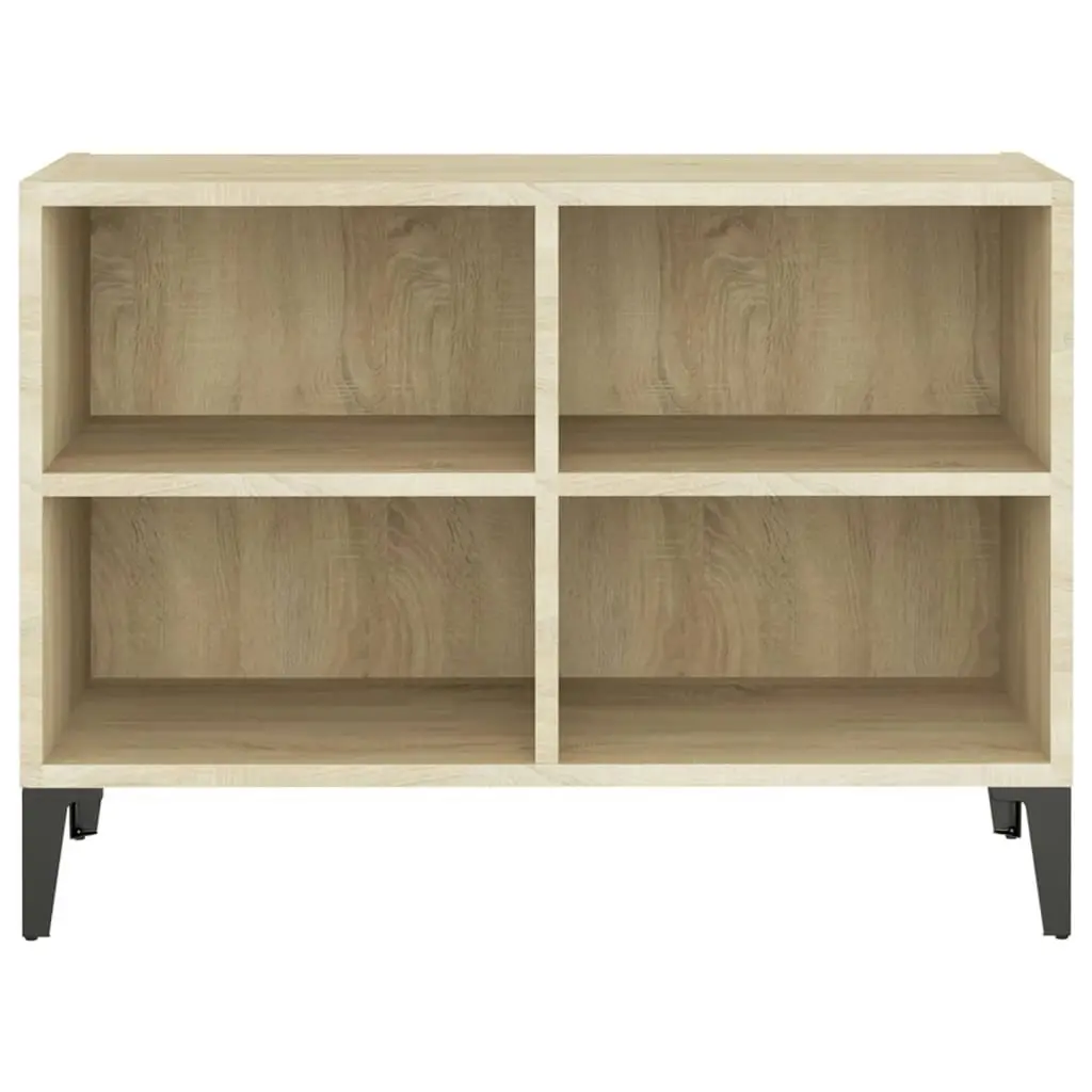 TV Cabinet with Metal Legs Sonoma Oak 69.5x30x50 cm 805935