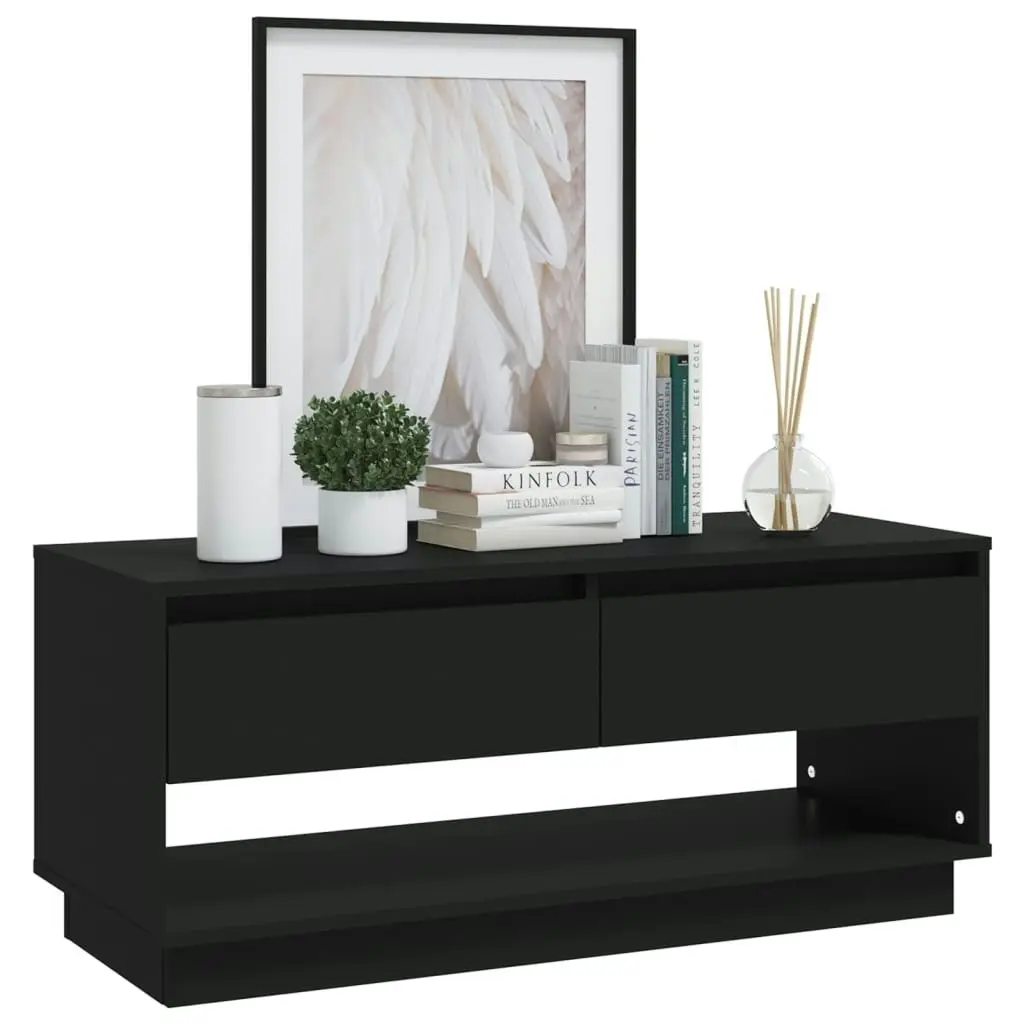 TV Cabinet Black 102x41x44 cm Engineered Wood 809486