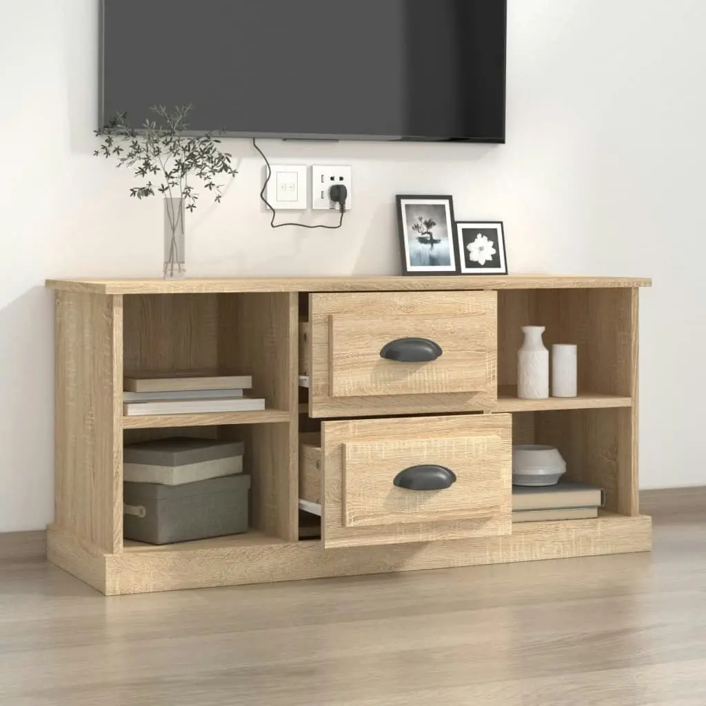 TV Cabinet Sonoma Oak 99.5x35.5x48 cm Engineered Wood 816275