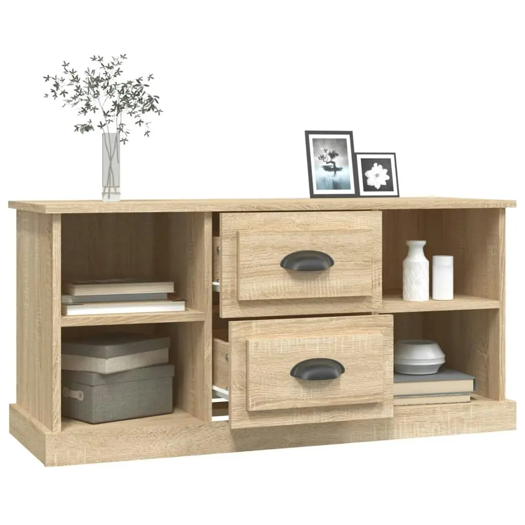 TV Cabinet Sonoma Oak 99.5x35.5x48 cm Engineered Wood 816275