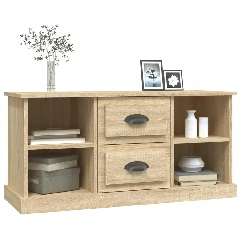 TV Cabinet Sonoma Oak 99.5x35.5x48 cm Engineered Wood 816275