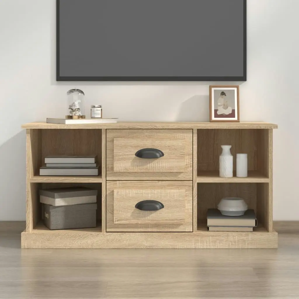 TV Cabinet Sonoma Oak 99.5x35.5x48 cm Engineered Wood 816275