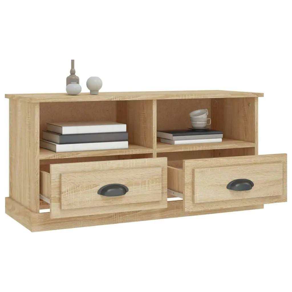 TV Cabinet Sonoma Oak 93x35.5x45 cm Engineered Wood 816467