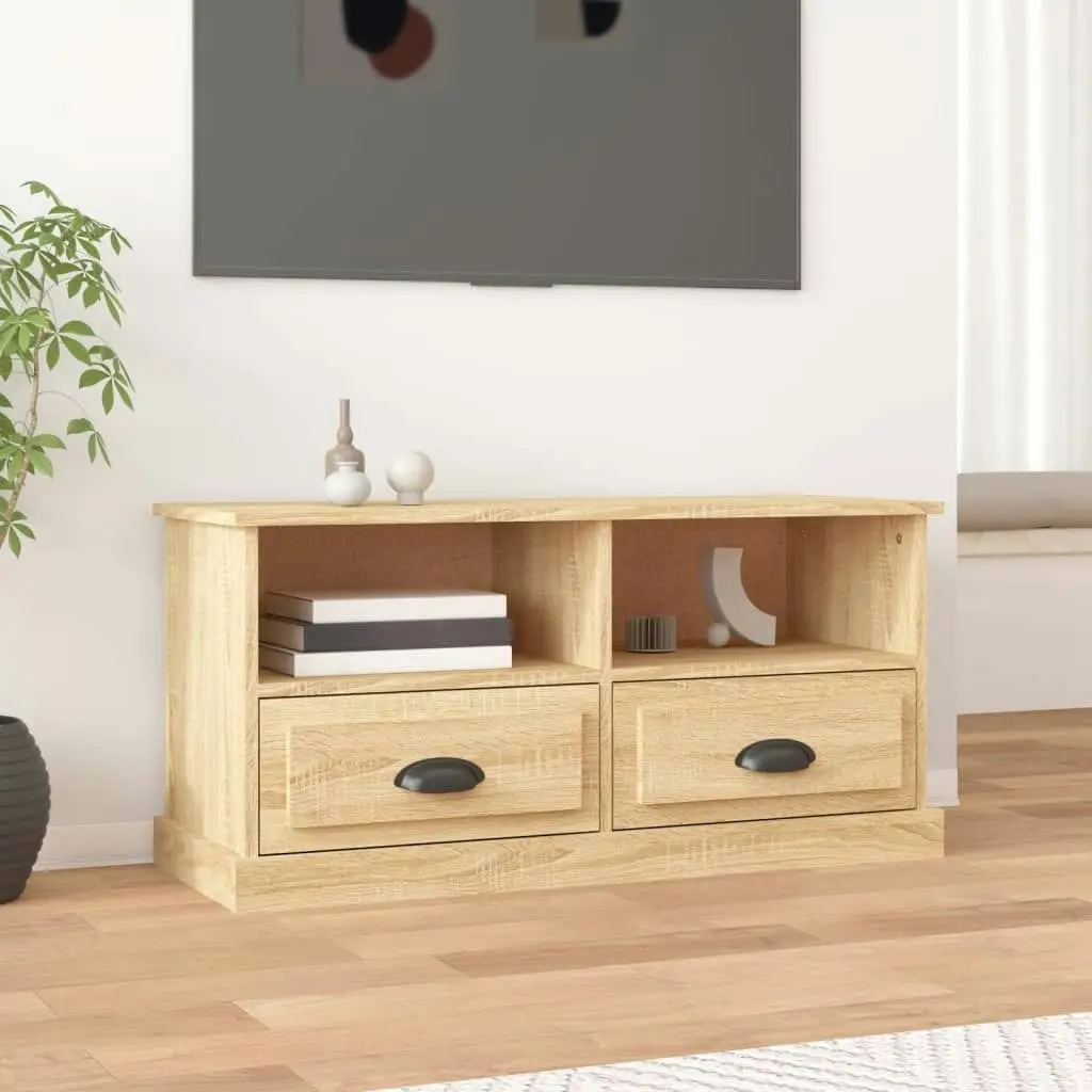 TV Cabinet Sonoma Oak 93x35.5x45 cm Engineered Wood 816467